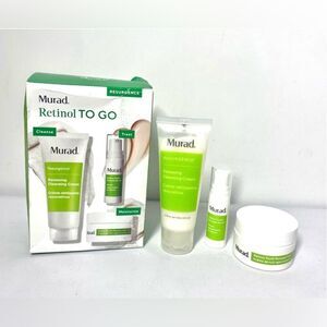 MURAD Retinol To Go Resurgence Cleanse Repair Moisturize 3pc set New in Box